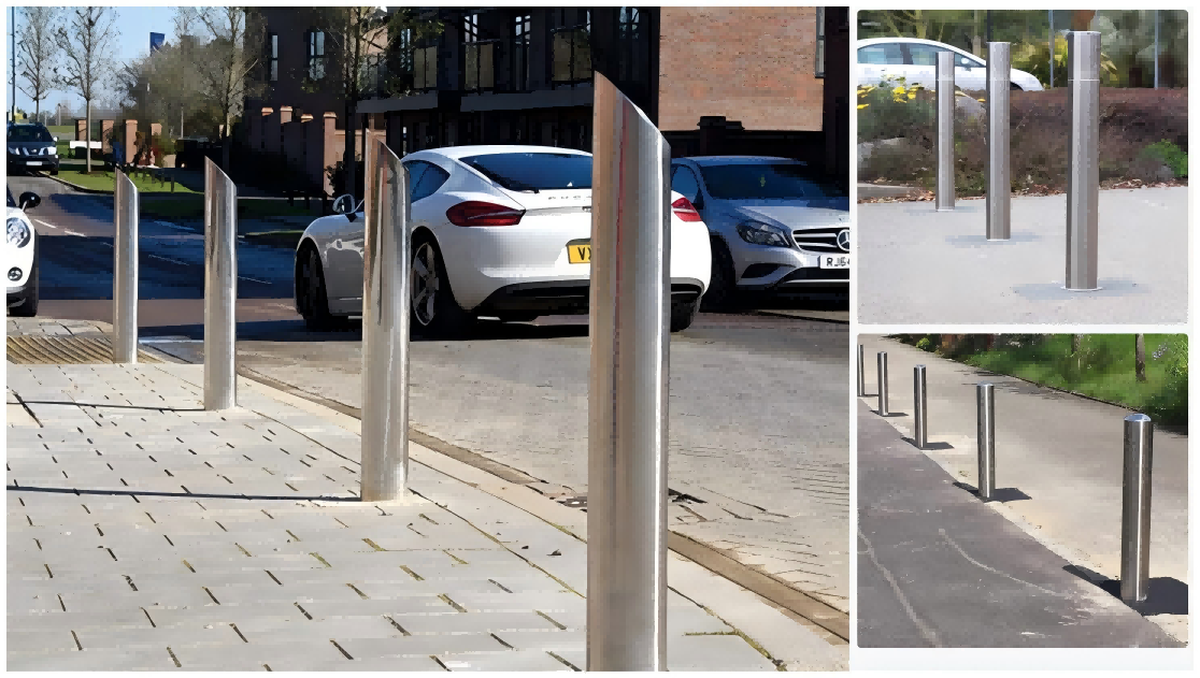 304 Stainless Steel Root Fixed Security Bollard Post 51 304 Stainless Steel Root Fixed Security Bollard Post 51